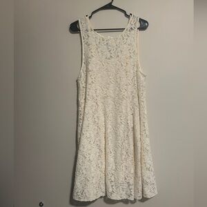 New! Free People White Dress Size Large Floral Lace Bridal NWT